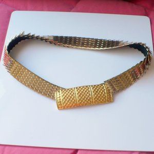 ❤️  Vintage Gold Stretch Elastic Fish Scale Belt